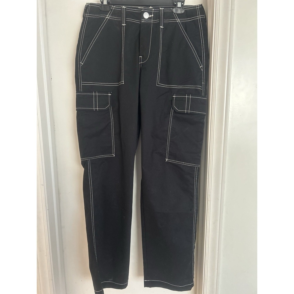 NWT True Religion Men's Bobby Baggy Cargo Pants Size 30/32 Jet Black